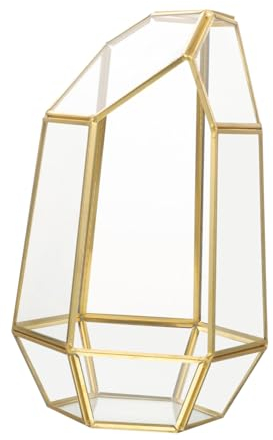 Supvox Geometrisches Glasterrarium Für Sukkulenten Kleines Handgefertigtes Pflanzengefäß Für Garten Tischdekoration Ohne Pflanzen