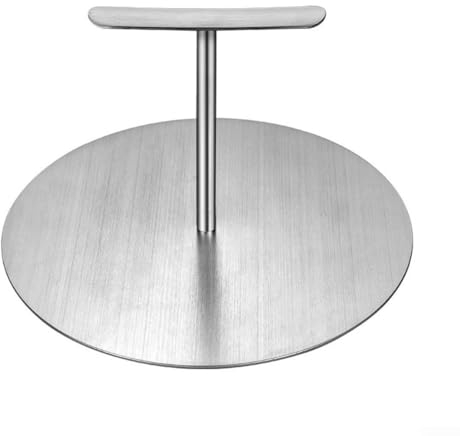 Pressa rotonda per hamburger, 12, 15, 18 cm, in acciaio , per cucina e ristorante (15 cm)