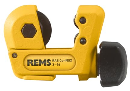 REMS RAS CU-Inox (Ø 3-25 MM, 1/8-1, Rohrabschneider für Kupfer- / Stahlrohre, mit Schneidrad, Rohrtrenner, in Blisterverpackung) 113230 R