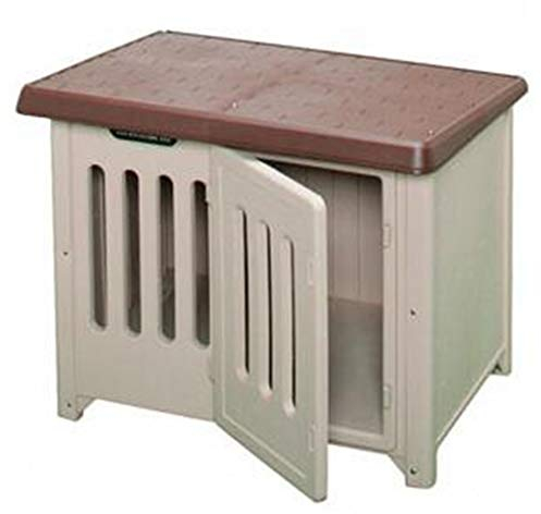 WYRMB Hühnerstall, wasserdichter Hundestall für den Außenbereich, warme Hundehütte, Hundehütte aus Kunststoff, große Hundevilla, Heimtierbedarf, Geflügelpflege (braun, 115 x 81 x 94 cm)