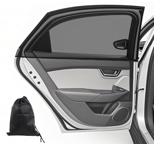 2 unidades de parasoles para coche con protección UV, alta elasticidad, para ventana lateral, universal, para la familia y mascotas