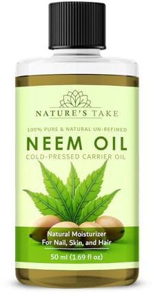 Nature’s Take 50ml Neem Oil – 100% Pure Premium Multi-Purpose Oil for Garden, Plants, and Home