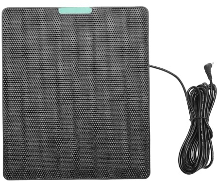 POENVFPO Chargeur de Panneau Solaire, compatibilité Universelle avec Caméra, Installation Légère et Facile, Conçu pour Toutes Les Conditions Météorologiques, Solution énergétique Durable avec Un