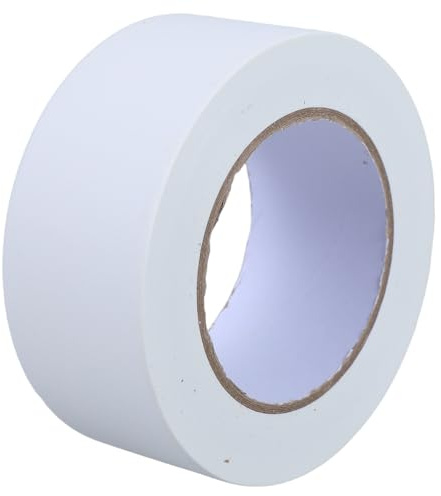 UTHCLO White Matte Fabric Gaffer Tape Roll 2 Inch x 30 Yards Industrial Grade Heavy Duty Carpet Repair Tape for Floor Marking and Cable Covering