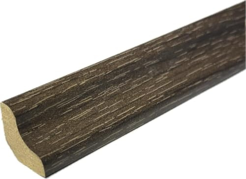Laminate & Wood Floor Scotia Beading 818 Ash Grey (2.4m Length - 18mm Scotia) (Dark Oak, Pack of 5)