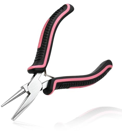 LEONTOOL Concave Round Nose Pliers Wire Looping and Bending Pliers Wire Wrapping Tools Half Round Nose Plier Jewelry Making Tools for Making Earrings Rings Bracelet Crafting DIY Hobby Projects