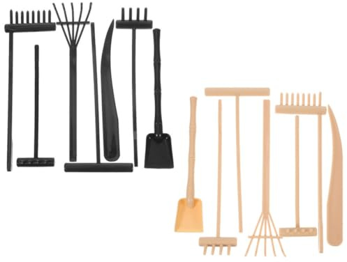 BCOATH Zen Garden Rake Set with 14pcs Accessories for Desktop and Miniature Sand Garden, Heavy Duty Gardening Tools for Relaxation, Meditation, and Home Decoration
