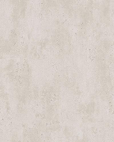 marburg Papier peint non-tissé Beige Unie Fibre de Verre Tache Unie Pâlir pour chambre de mouton salon ou cuisine Qualité supérieure 100% Fabriqué en Allemagne â10,05 x 0,53m 82057