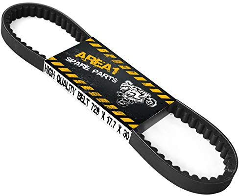 Area1 - Cinghia trapezoidale 729 x 17,7 x 30 cm GY6 50 ccm China per scooter a 4 tempi, ruota da 12” cinghia di trasmissione compatibili con 139QMA, QMB.