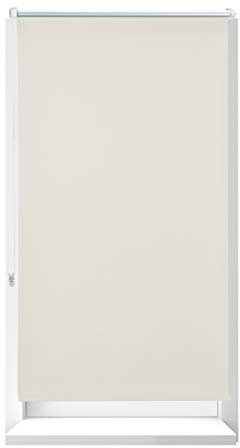 Relaxdays Thermorollo, Verdunkelungsrollo mit Klemmfix Halterung, Hitzeschutz, Gesamt 90x210cm, Stoffbreite 86 cm, beige