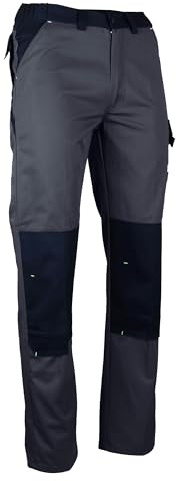 LMA WORKWEAR 1880 - Pantalon de Travail avec Poches Genouillères - 1622 SULFATE - Bicolore, Multipoches, Zéro métal - Idéal Industrie, Artisanat