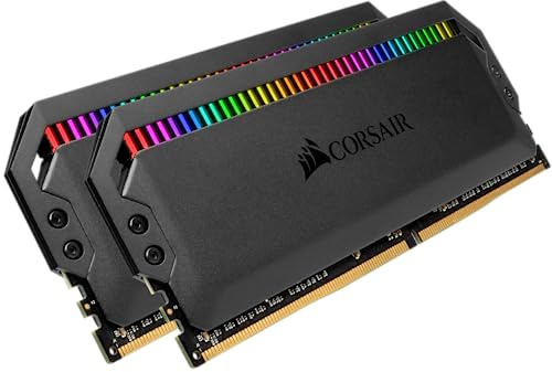 CORSAIR Dominator Platinum RGB 32GB (2x16GB) DDR4 4000 (PC4-32000) C18 1.35V Memoria Interna Optimizada para AMD -Negro