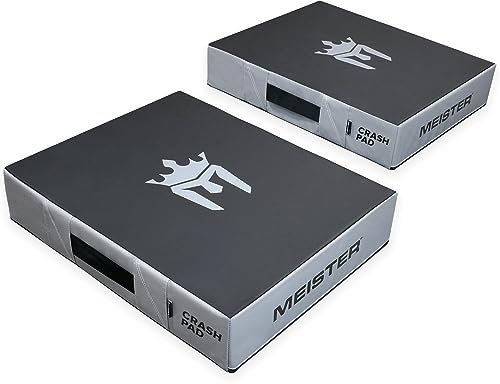 Meister Crash-Pads, für Gewichtheben, Schwarz/Grau, 1 Paar