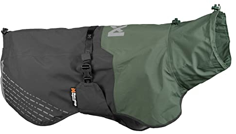 Non-Stop dogwear Fjord Raincoat Grey/Green |2963| Regenschutz, Größe:55