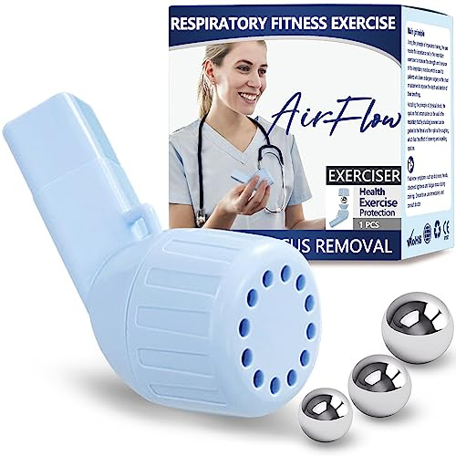 Flutter Valve Device for Lungs, Breathing Exercise Devicefor Lungs, Adjustable Resistance for Natural Mucus Removal, Portable Lung Exerciser Device | Breathing Trainer