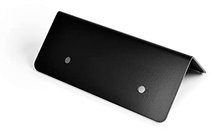 Pack of 4 SleeperFit Heavy Duty Corner Bracket - External Decorative Railway Sleeper Timber Joint Bracket for Raised Beds, Pathway or Driveway Edging, Planters (Black)