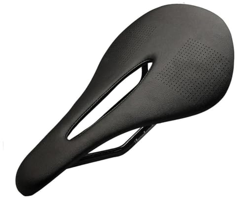 Carbon Sattel MTB/Rennrad Sattel Super Light Leder Carbon Polster 112G schwarz