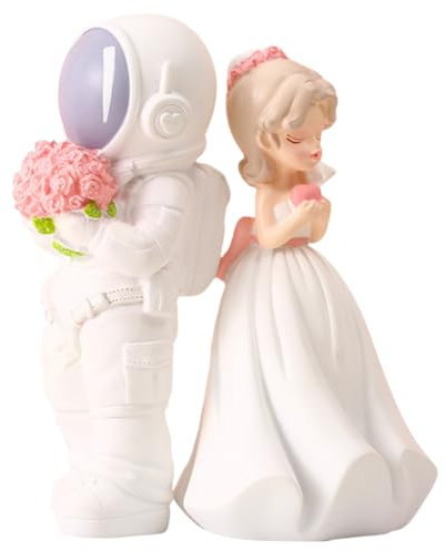 ibasenice 1paar Hochzeitsfigur Dekoration Statue Aus Hochwertigem Kunstharz Hochzeitszimmer Deko Für Tisch Und Jubiläen Perfektes Für Brautpaare Und Freunde