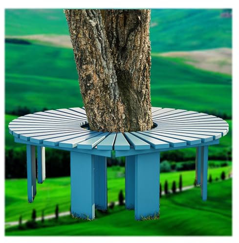 ZHENGQIAN Gebogene Gartenbank for den Außenbereich, halbrunde/runde Parkbank, S-förmige Bank, Gartenbank, Flexible Platzierung, Form stufenlos erweiterbar，DIY(9)