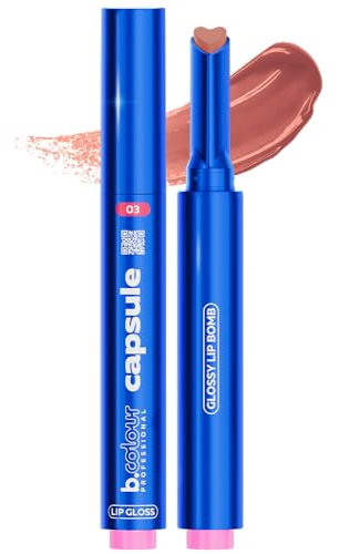 B.COLOUR PROFESSIONAL – Lucidalabbra Volumizzante 3D con Vitamina E – Gloss Labbra Lunga Durata, Effetto Specchio e Idratante, Applicatore Preciso, Finish Lucido Intenso