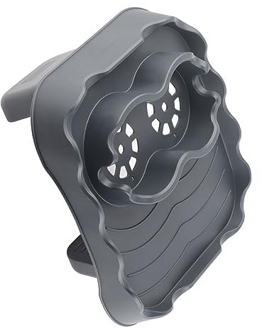 MUNEFE Hot Tub Table Tray, Anti Slip Adjusted Hot Tub Side Table, Nonslip Drink Caddy with Drain Holes for Swimming Pools SPA Bathtub (Grey)