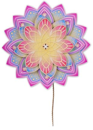 Gueiddi 3D-Holzpuzzles für Erwachsene, 3D-Holzpuzzles als Mandala-Wanddekoration, Einweihungsgeschenk, Hobby-Set, Spielzeug, Wohnaccessoire (Mandala-Wanddekoration)