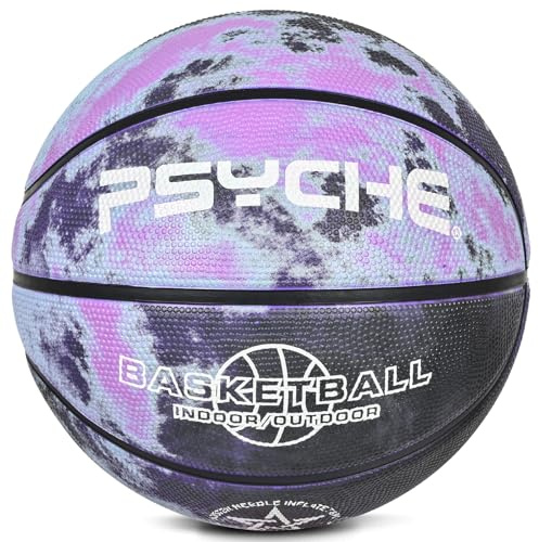 Wuzfully Palla da Basket,Pallone Basket Bambino Adulti Outdoor Pallone da Basket Taglia 5 Viola