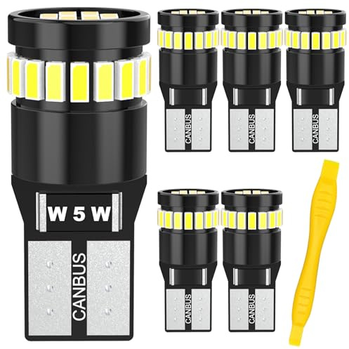 KATUR 800% Helligkeit Weiße 12V 300LM, 6 Stück