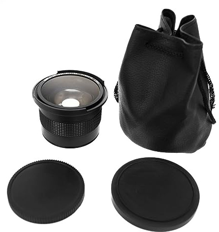 52 mm Weitwinkel-Fischaugenobjektiv mit Makro 0,35x für Schmetterlinge und Blumen