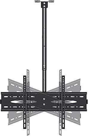 TV-Ständer TV-Wandhalterung Decken-TV-Halterung Vollbeweglicher 360°-Dreh-TV-Ständer für 40-60-Zoll-LCD-Flachbildfernseher Schwarz und Weiß,A