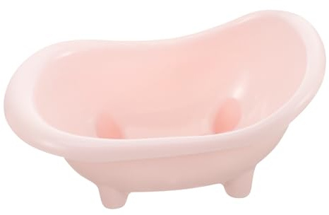BAZEITFLOW Kleine Hamster Badewanne aus Stabilem Kunststoff mit Rutschfestem Boden Praktisches Sandbad für Kleintiere Pflegeleichtes Badespielzeug für Hamster und Meerschweinchen