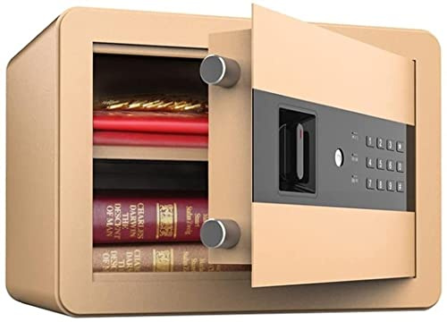 CLSDRZC Feuerfestes, wasserdichtes digitales Gerät – elektronischer Stahl mit Tastatur, 2 Tasten zur manuellen Überbrückung – schützt Geld, Schmuck, Pässe – für zu Hause, auf Geschäftsreisen oder auf