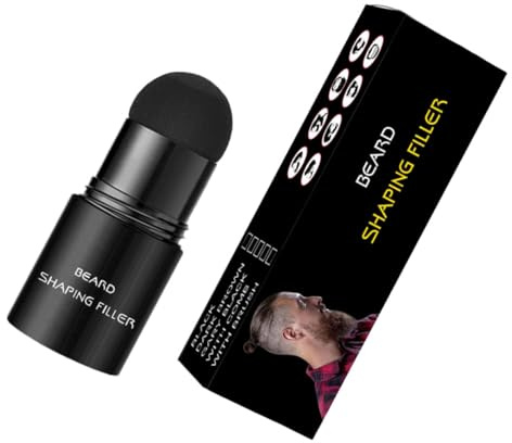 TOPBATHY Bartfüllstift Schwarz Bart Shaping Concealer Bartfüllstab Männer Bartstyling Werkzeug Inkl Mini pinsel für Dichte Definierte Bartkonturen Hautfreundlich Salon Heimtauglich