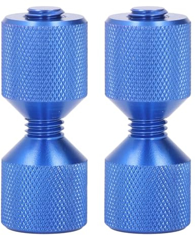 Ailgely Flange Alignment Pin, Aluminium Double Hole Set for 0.5 to 14in 150LB Flanges, with Precision Machined Threads, Ergonomic Design, Lightweight Materials, for Automotive Parts, (Blue)