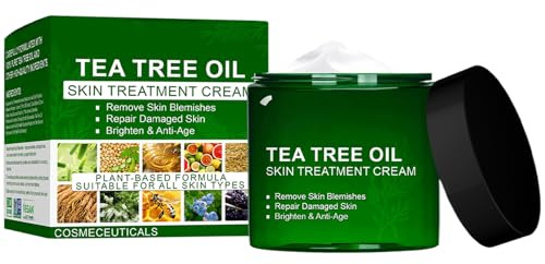 Crema Curativa All'albero Del Tè, Con Formula Vegetale Lenitiva, 50 G, Crema Per La Pelle All'olio 'albero Del Tè, Gel Viso Idratante, Formula Non Grassa, Per Uomini, Donne, Adulti, Famiglia, Casa