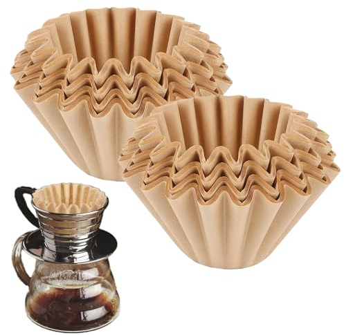 Cada paquete contiene 100 hojas de filtro de café, adecuadas para la preparación de 1 a 2 tazas de café,y es compatible con máquinas de café de porción individual,máquinas de café de filtro,etc