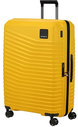 Samsonite Intuo - Hartschalenkoffer Groß (75 cm), Erweiterbar, Reisekoffer mit 4 Rollen, Leicht, TSA-Schloss, 105/115 L, Gelb (Citrus)
