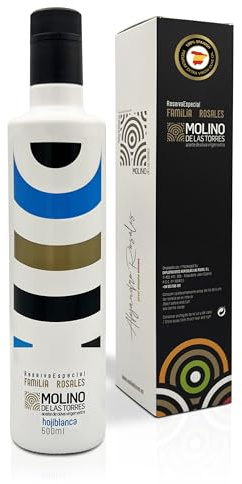 MOLINO DE LAS TORRES Cold Pressed Olive Oil PICUAL Premium 500 ML from Andalusia Spain Harvest 2025 | Ancient Roots Olive Oil (500 ML, HOJIBLANCA)