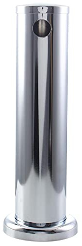 Nikou Torre Kegerator de cerveza ajustable de acero inoxidable de 3 pulgadas, herramienta dispensadora de cerveza de un solo grifo, diseño resistente para uso doméstico y jardín, fácil instalación