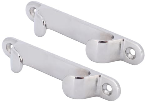 Yosoo Health Gear Passacavo Dritto, 2 Pezzi Cuneo per di Barca in Acciaio Inossidabile 316 da 5 Pollici, Lucidato a Specchio, Linee di Ormeggio Guida, Organizzatore di Corda di Prua per Attracco