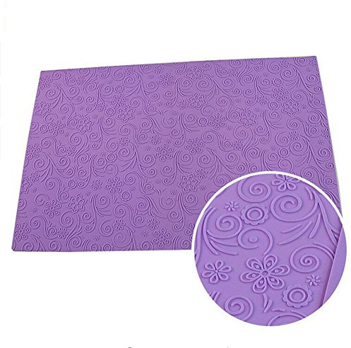 58x38cm Big size Leaf Pattern Silicone Fondant Cake Lace Mat Floral Imprint Textured Embossed Mold Sugarcraft Cake Decorating Mould, Cake Decorating Tools Sugar Lace Pad Baking Tools