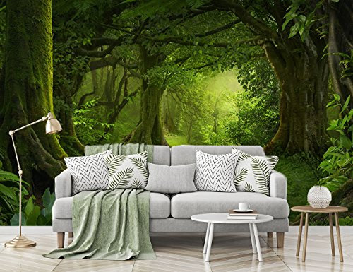 Fotomural Vinilo Pared Selva | Fotomural para paredes | Mural | Vinilo Decorativo | Varias Medidas 600 x 300 cm | Decoración comedores, salones, habitaciones...