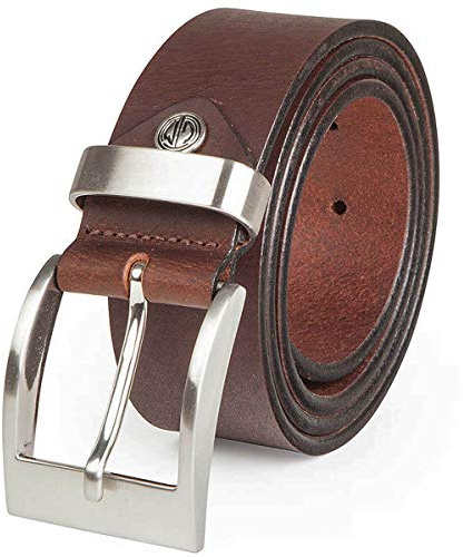 LINDENMANN Gürtel Herren Ledergürtel Herren Herren Gürtel, Vollrindledergürtel XXL, Echt-Büffel-Leder Gürtel, 40 mm, Dunkelbraun