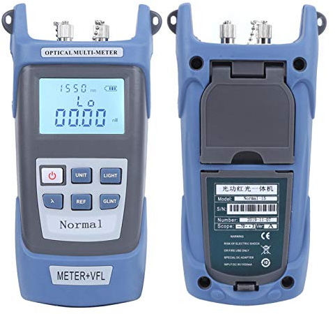 15km Fiber Optic Cable Tester - High Precision Visual Fault Locator - FC/SC/ST Connector Tester - Portable Optical Power Meter