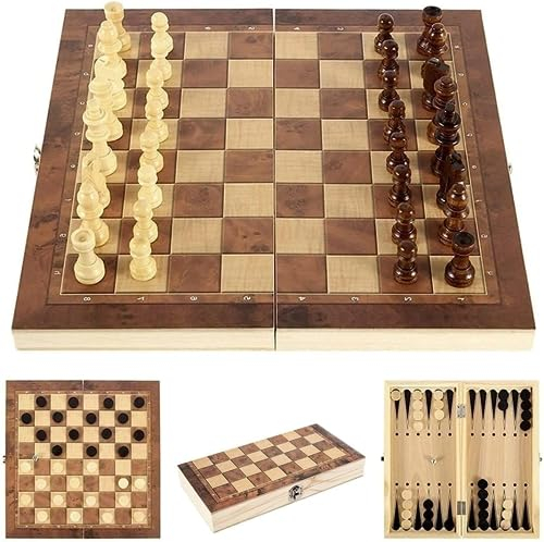 Schach Backgammon,3 in 1,Schachbrett 39x39,Schachspiel Holz Hochwertig,Backgammon Holz Hochwertig,Schachspiel Holz Edel,Schach Backgammon Holz,Schachbrett Holz Hochwertig,Schachspiel Kinder