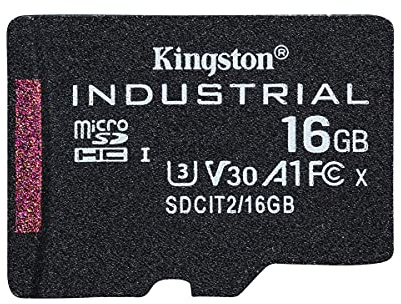 Kingston Industrial microSD - 16GB microSDHC Industrial C10 A1 pSLC Card Single Pack w/o Adapter - SDCIT2/16GBSP