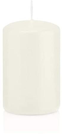 GREATOYAR Juego de Velas, Conjunto de 8 Velas, Vela Gruesa, Tamaño 7x15.5cm, Color Blanco, Cera sin Perfume, Sin Goteo, Larga Duración, Calidad de la UE