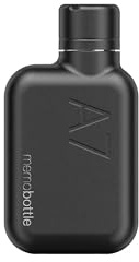 memobottle A7 ACIER INOXYDABLE (NOIR) | 8 oz / 250 ml | Bouteille d'eau Durable, Étanche, de Qualité Supérieure | Sans BPA | Idéale pour le Style de Vie Moderne