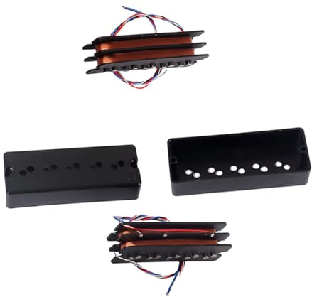 Toyvian Saitige Double Layer Bass Pickup Set Hochwertige Vintage Bass Für Einfache Installation Und Klaren Für Bassliebhaber Und Musiker