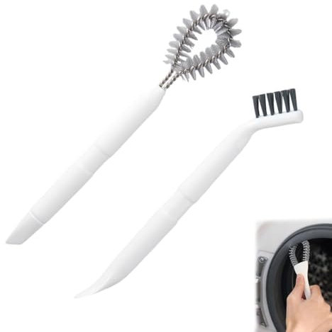 FDCGAS Pinceau Cuisine - Nettoyage Vaisselle 4 en,Set de Cuisine avec brosses de Nettoyage en Nylon et Deux racloirs,Convient aux Bouteilles d'eau,biberons,ustensiles de Cuisine,Brosse Polyvalente